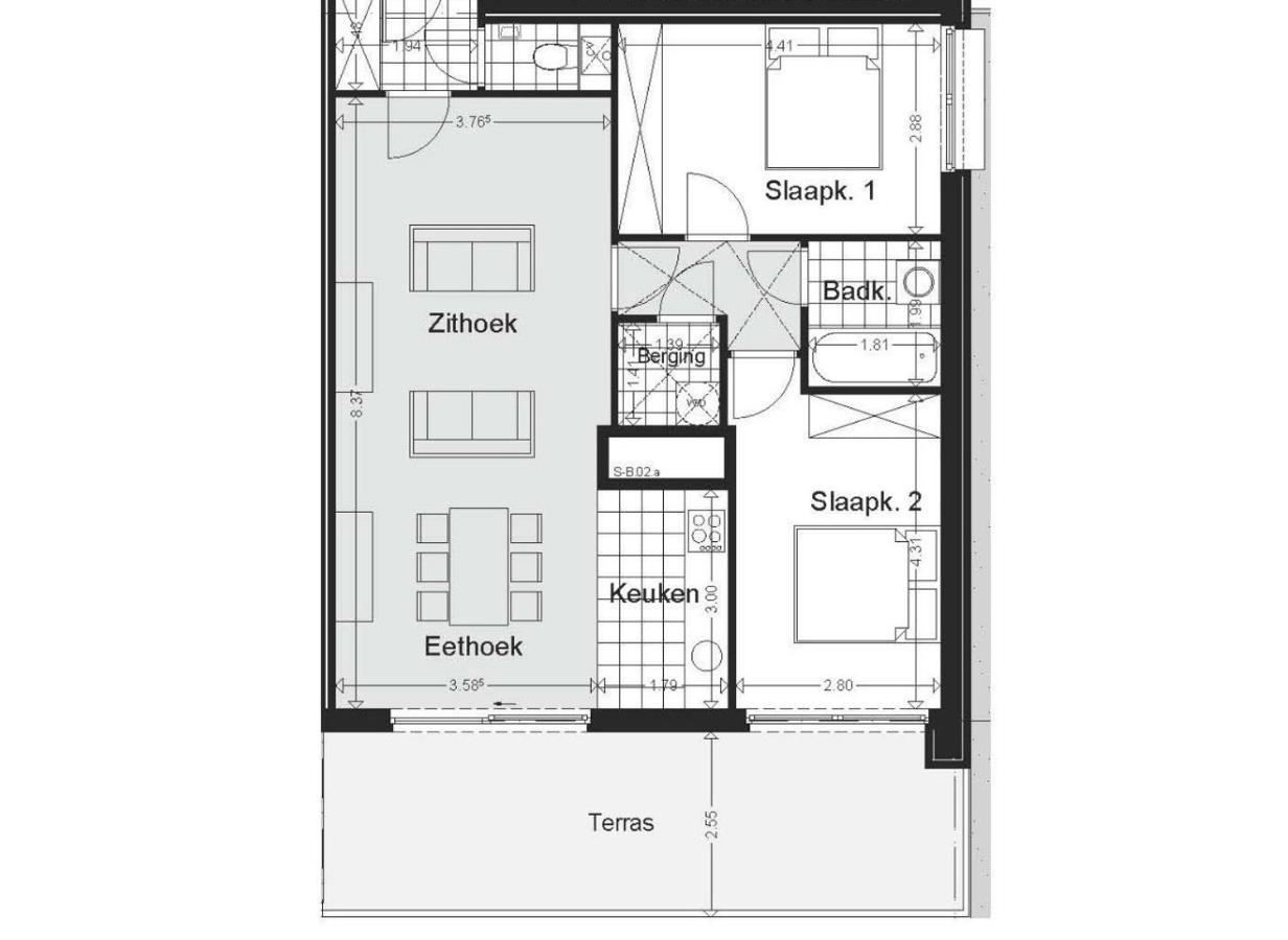 Shs Homes-Luxe Highrise, 2 Bedrooms, Kitchen, Free Parking, Stunning View, Large Tarrasse, Workspace Hasselt Exterior foto